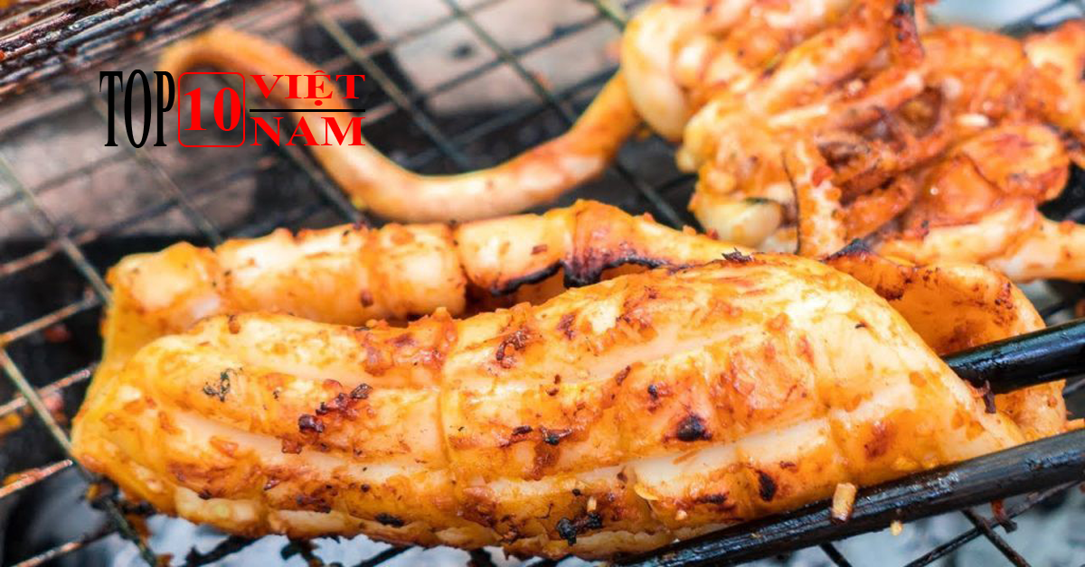 Mực một nắng nướng 