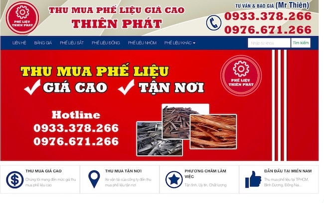 Công ty Mua Phế Liệu Thiên Phát