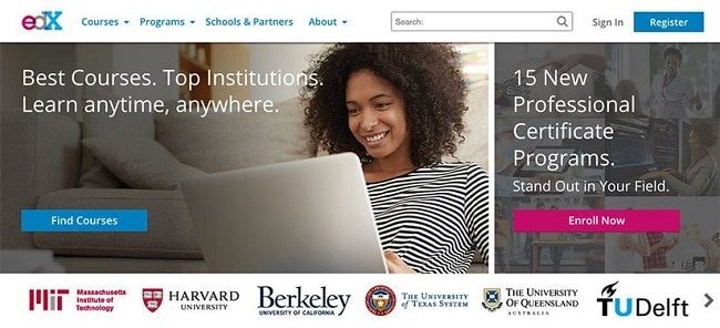 edx Website học lập trình miễn phí