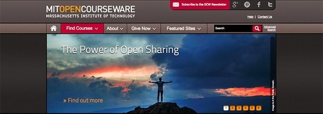 mit-opencourseware Website học lập trình Online chất lượng nhất