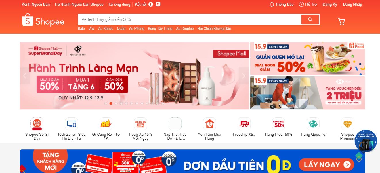 Website Shopee,vn