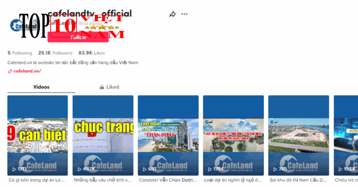 Website Cafeland.vn Rao Vặt Nhà Đất