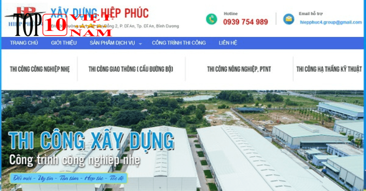 Công ty TNHH Xây Dựng Và Thương Mại Dịch Vụ Hiệp Phúc 4