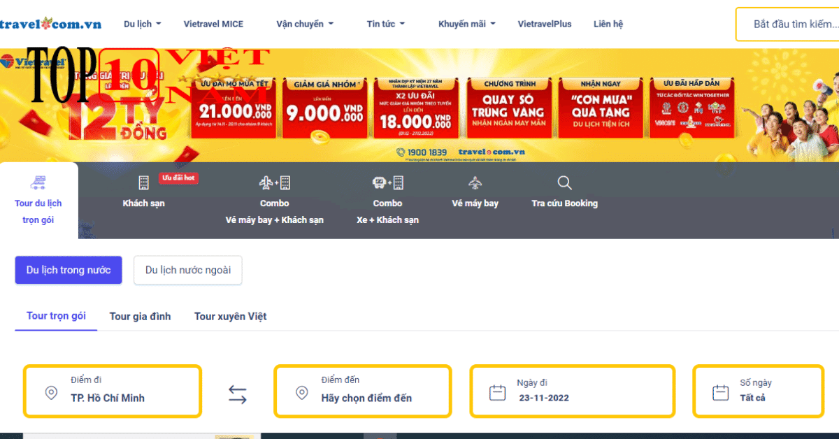 Trang Web Du Lịch Travel.Com.Vn