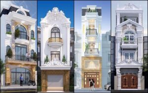 Nhà ống 3 tầng kiểu Pháp