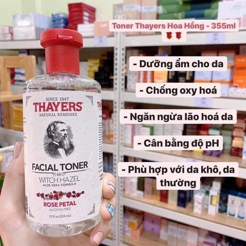 TOP 5 Nước hoa hồng cho da khô - đánh bay làn da khô ráp 4 công dụng của nước hoa hồng thayers
