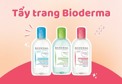 Nước tẩy trang Bioderma có đa dạng sản phẩm phù hợp với từng loại da