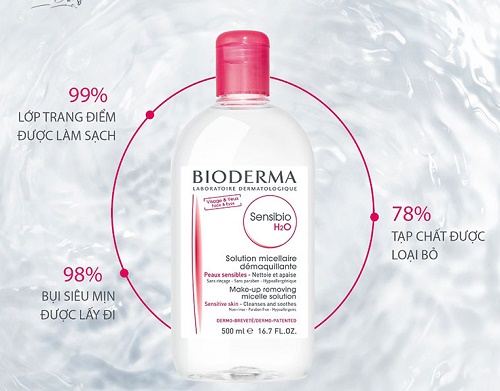 Nước tẩy trang Bioderma Sensibio H20 cho da nhạy cảm