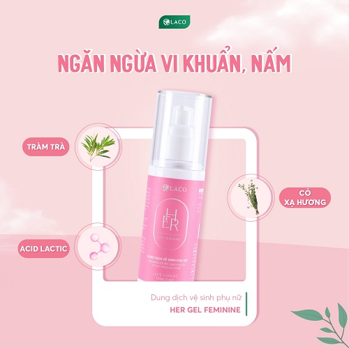 Review dung dịch vệ sinh phụ nữ Laco có tốt và nên mua hay không? 5 Dung dịch vệ sinh Laco Her Gel Feminine 100ml