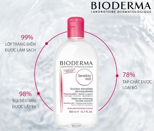Đánh giá ưu nhược điểm nước tẩy trang Bioderma Sensibio H2O 4 Nước tẩy trang Bioderma Sensibio H2O giúp bề mặt da sạch thoáng tinh khiết