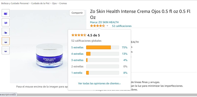 Đánh giá chi tiết kem dưỡng mắt ZO Skin Health Intense Eye Cream 4 ZO Skin Health Intense Eye Cream reviews