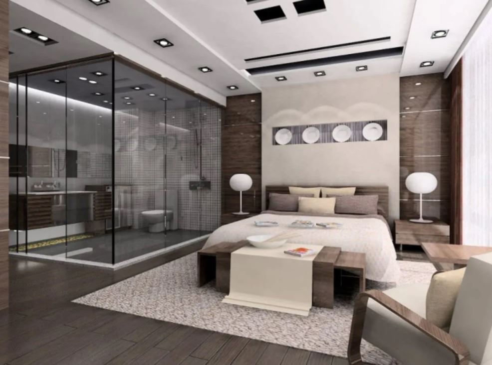 bản vẽ phòng ngủ có toilet