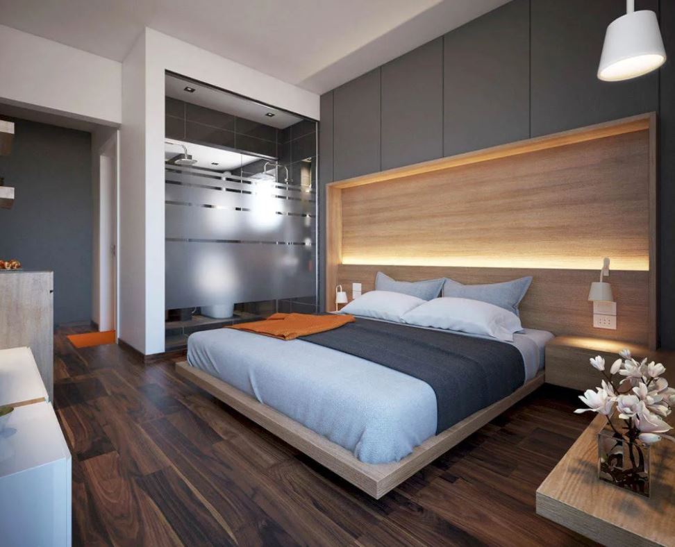 bản vẽ phòng ngủ có toilet