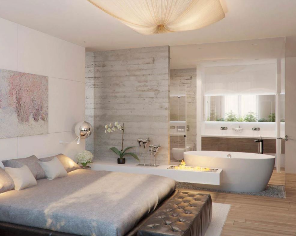 bản vẽ phòng ngủ có toilet