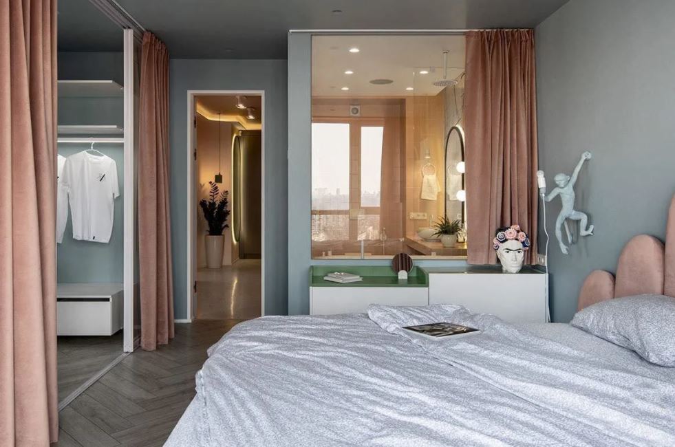 bản vẽ phòng ngủ có toilet