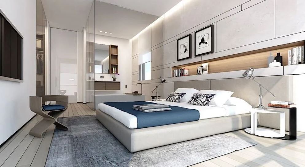 bản vẽ phòng ngủ có toilet