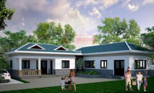 Mẫu nhà ngang 1 tầng đẹp