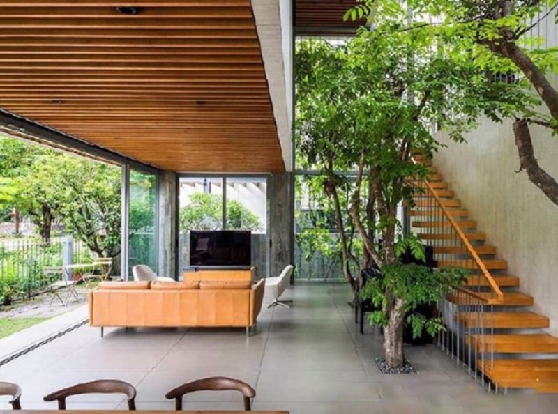 Nhà 2 tầng không gian mở