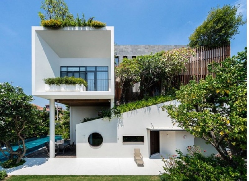 Nhà 2 tầng không gian mở