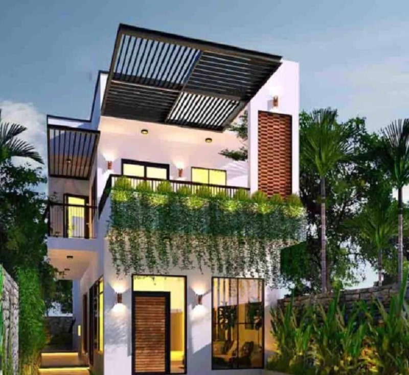Nhà 2 tầng không gian mở