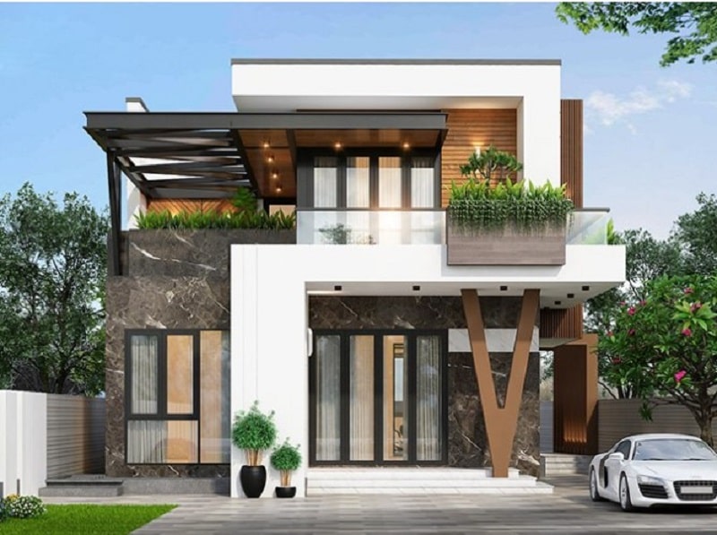 Nhà 2 tầng không gian mở