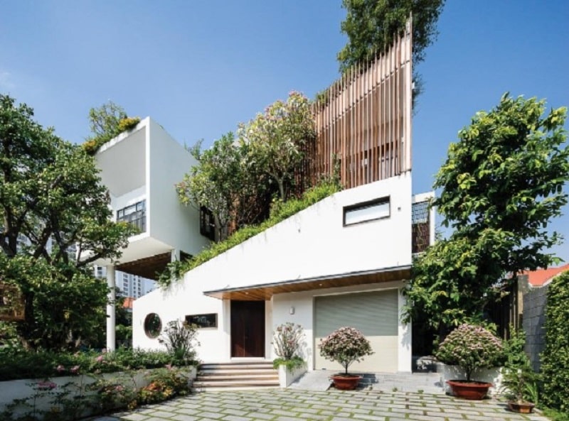 Nhà 2 tầng không gian mở