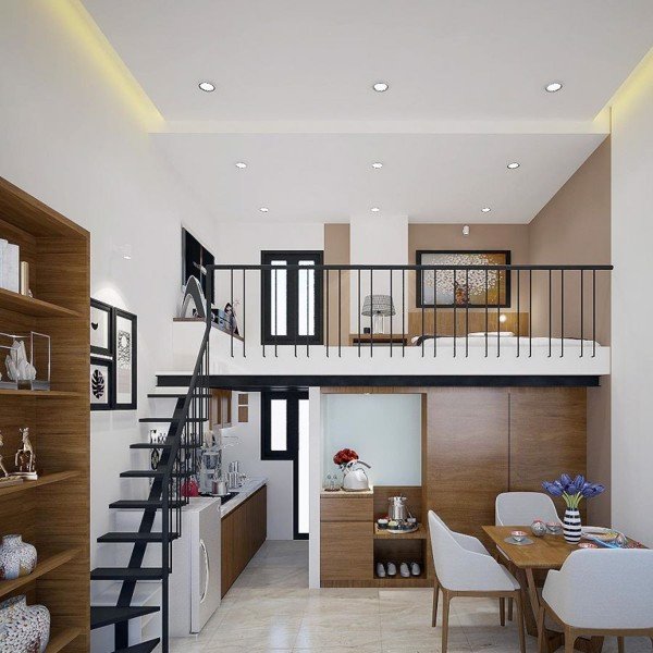 Nội thất nhà 40m2 tinh tế