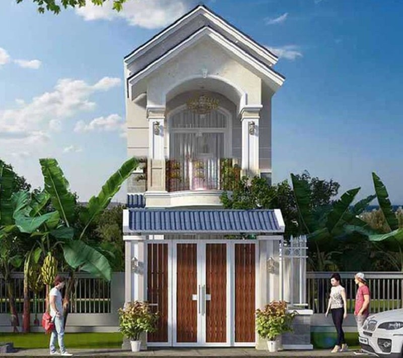 Nhà ống mái Thái 2 tầng