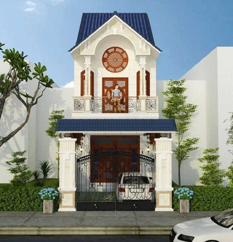 Nhà ống mái Thái 2 tầng