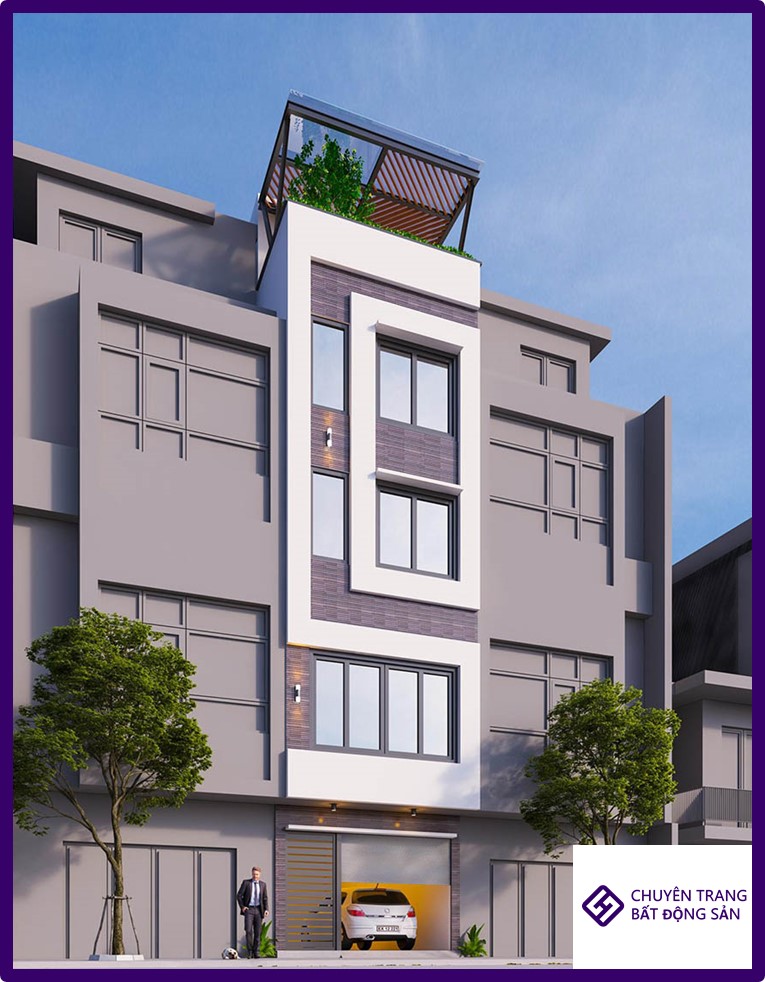 Thiết kế nhà 35m2 4 tầng
