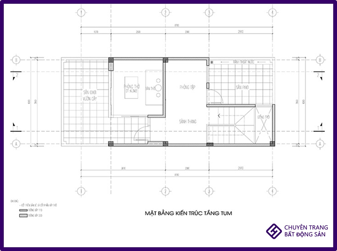 Thiết kế nhà 35m2 4 tầng