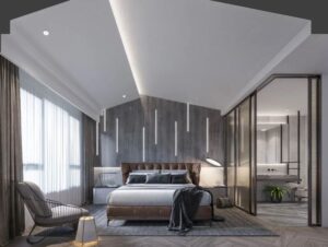 bản vẽ phòng ngủ có toilet