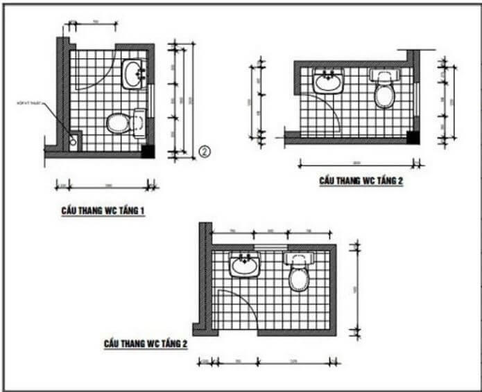 bản vẽ nhà vệ sinh đẹp