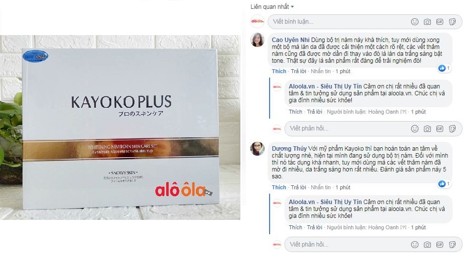 Review bộ mỹ phẩm Kayoko