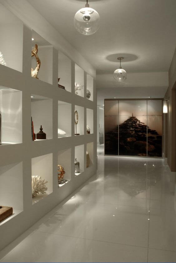 trang trí hốc âm tường phòng khách