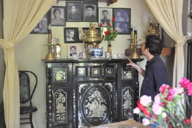 cách đặt ảnh thờ ông bà bố mẹ