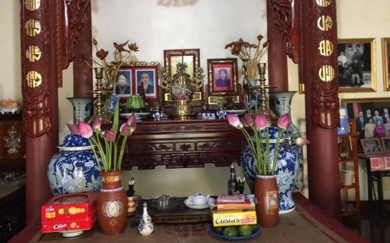 cách đặt ảnh thờ ông bà bố mẹ