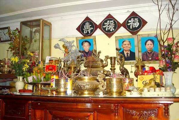 cách đặt ảnh thờ ông bà bố mẹ