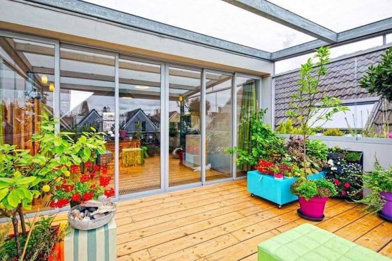 cải tạo sân thượng thành vườn