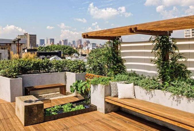 cải tạo sân thượng thành vườn