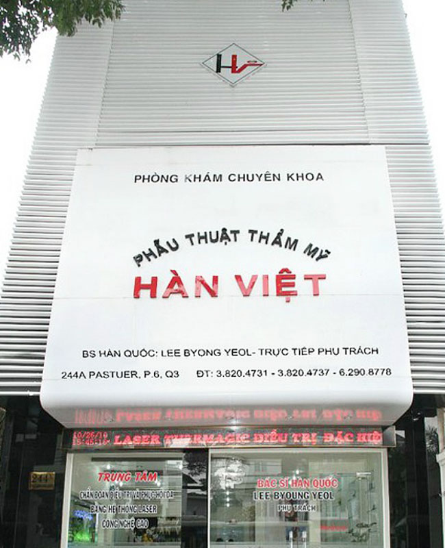 Thẩm mỹ viện Hàn Việt là địa chỉ thẩm mỹ viện uy tín tại Tp. HCM luôn đi đầu trong các công nghệ làm đẹp hiện đại