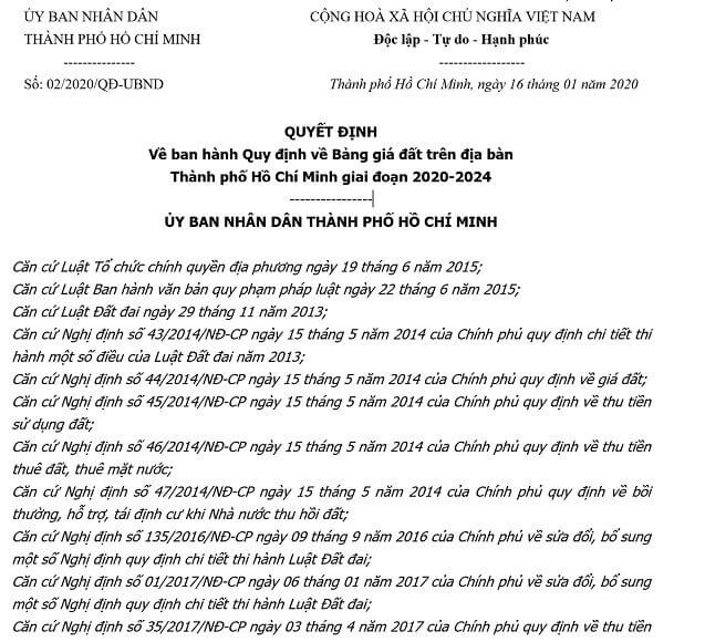 giá đền bù đất thổ cư