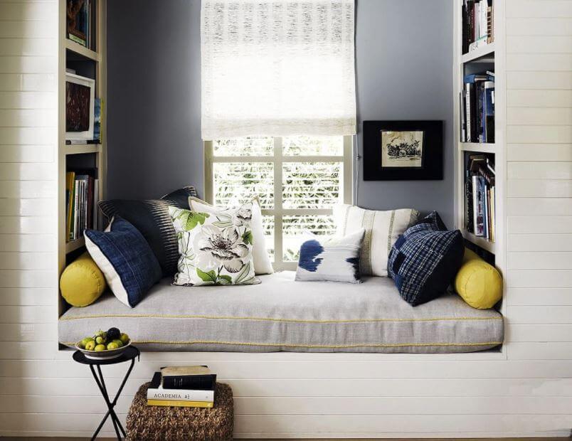 góc đọc sách trong phòng ngủ