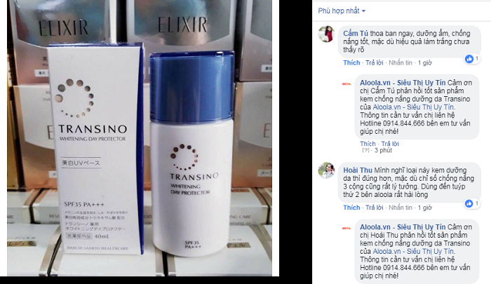 Review Transino Whitening Day Protector 30ml trên aloola.vn