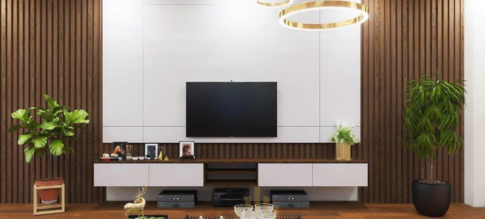 ốp gỗ phòng khách