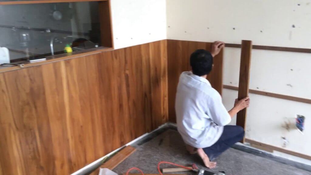 ốp gỗ phòng khách