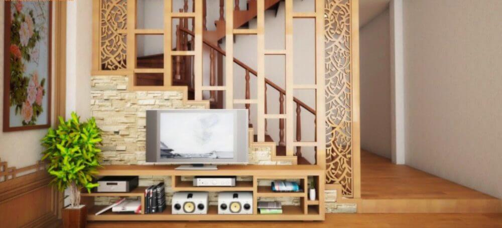 ốp gỗ phòng khách