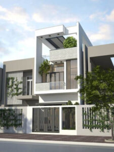 mẫu nhà 2 5 tầng hiện đại