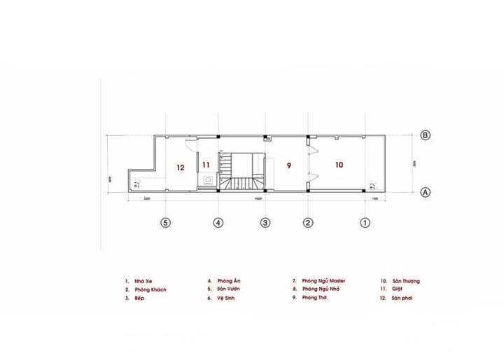 mẫu nhà 2 5 tầng hiện đại
