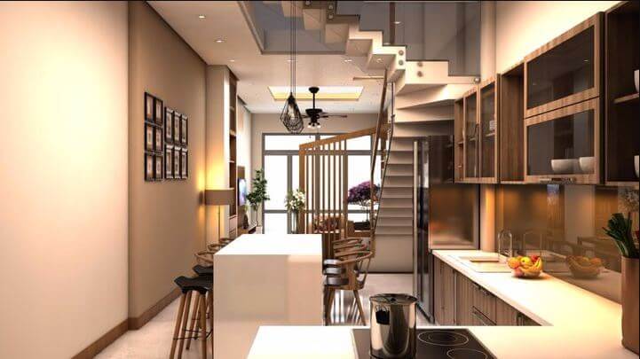 mẫu nhà 2 5 tầng hiện đại